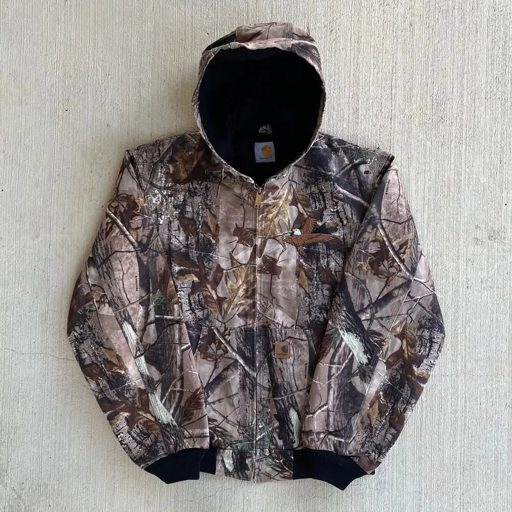 Carhartt camo active hooded work wear jacket
